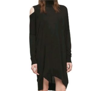 All Saints Cecily Turtleneck Black Sweater Dress